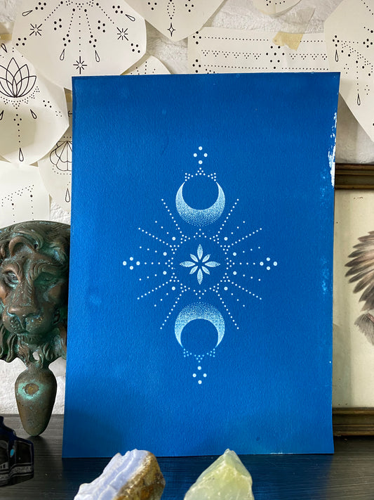 ‘Goddess’ Cyanotype print