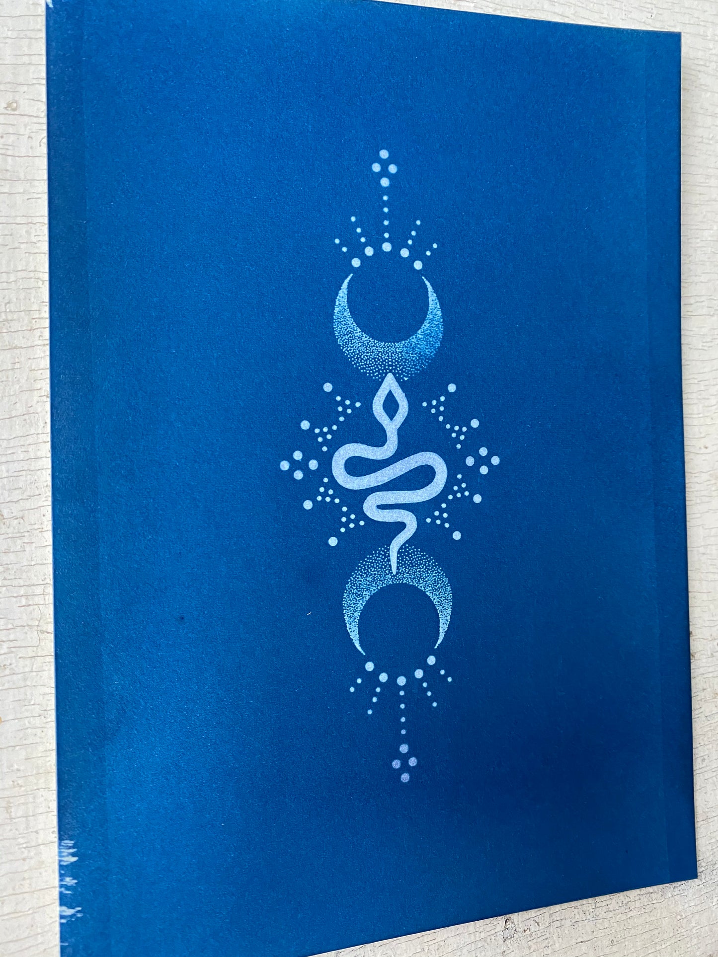 ‘Meretseger’ cyanotype print