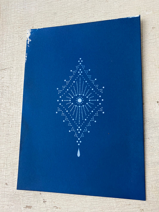 ‘Wadjet’ cyanotype print